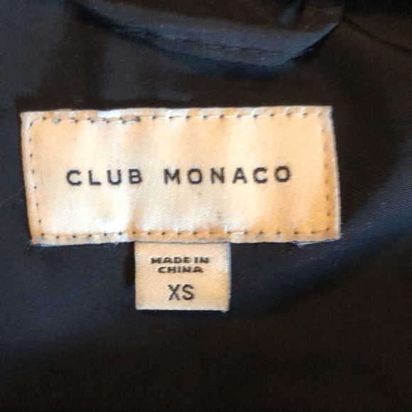 CLUB MONACO black bomber size extra small - Picture 8 of 12